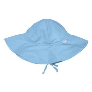 I Play Solid Brim Sun Protection Hat, Light Blue, Newborn (0-6mo)