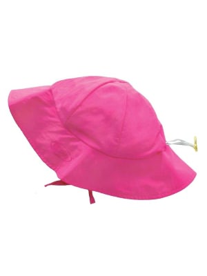 I Play Solid Brim Sun Protection Hat Hot Pink, Infant (6-18 mo)
