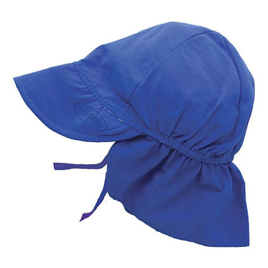 I Play Solid Flap Sun Protection Hat Royal, Newborn (0-6 mo)