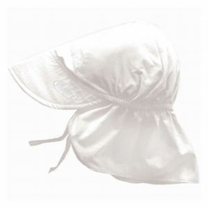 I Play Solid Flap Sun Protection Hat White, Toddler (2-4 year)