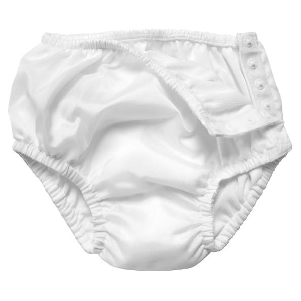I Play Swim Diaper White Large