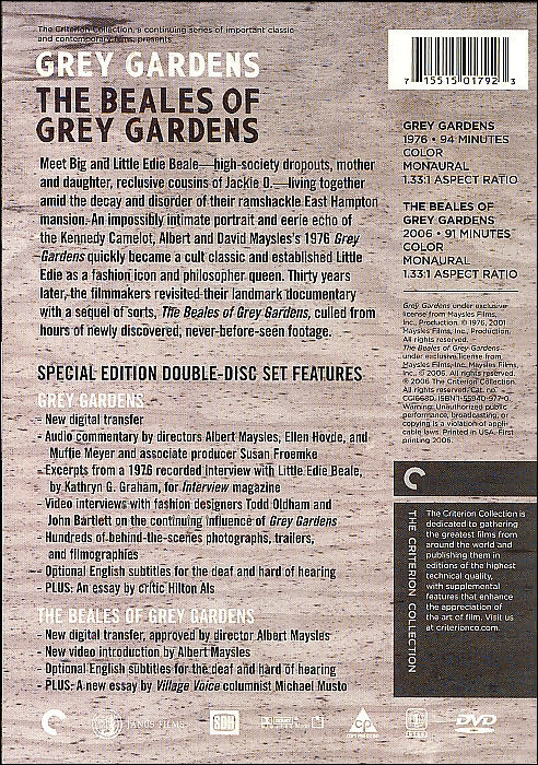 Grey Gardens [2 Discs] [Criterion Collection]