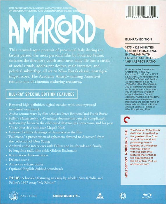 Amarcord [Criterion Collection] [Blu-ray]