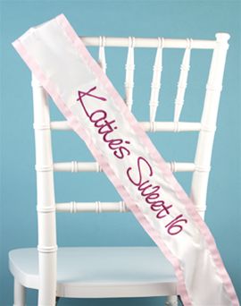 Hortense B. Hewitt 35688 Custom Wording Satin Sash