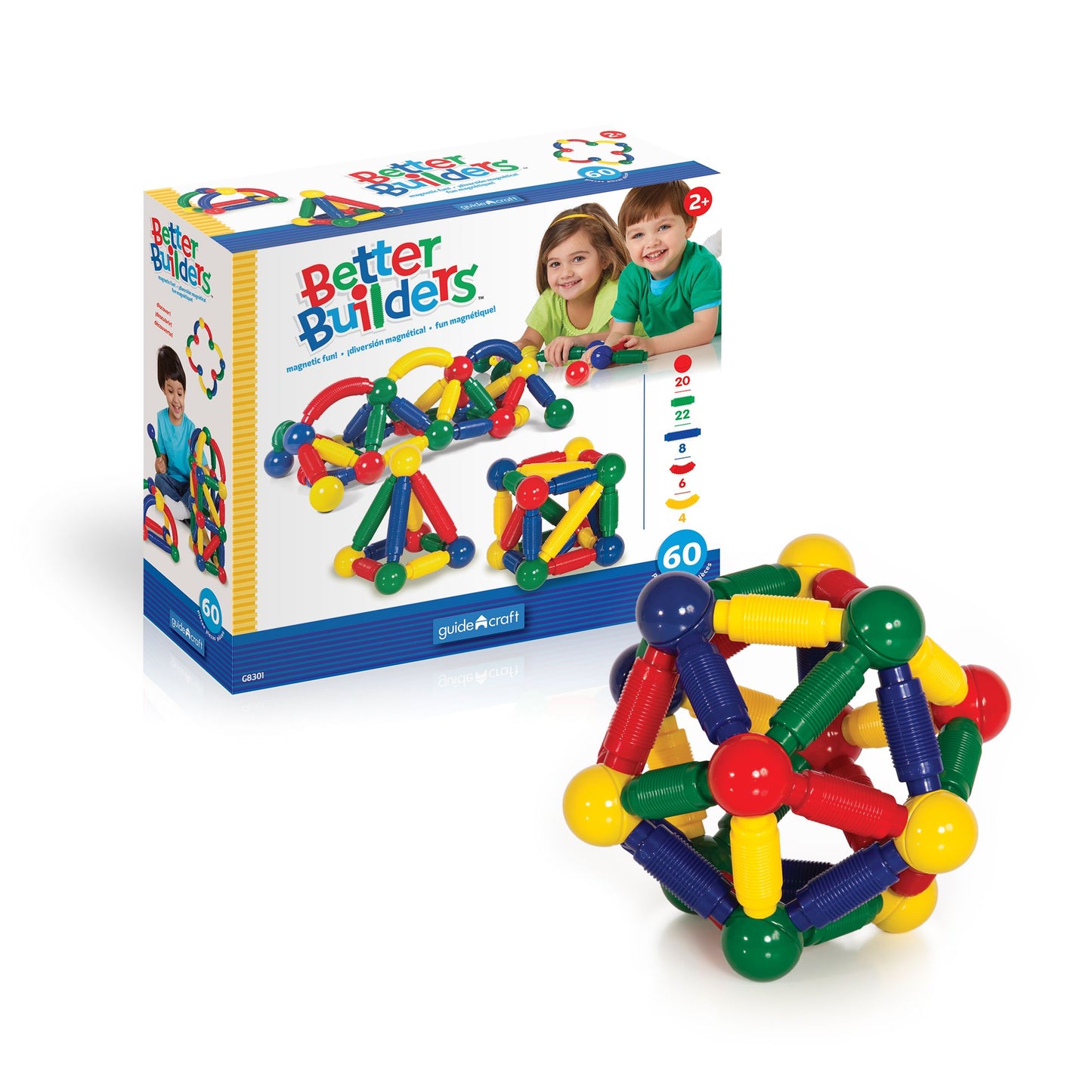 Guidecraft Better Builders¿ - 60 Piece Set