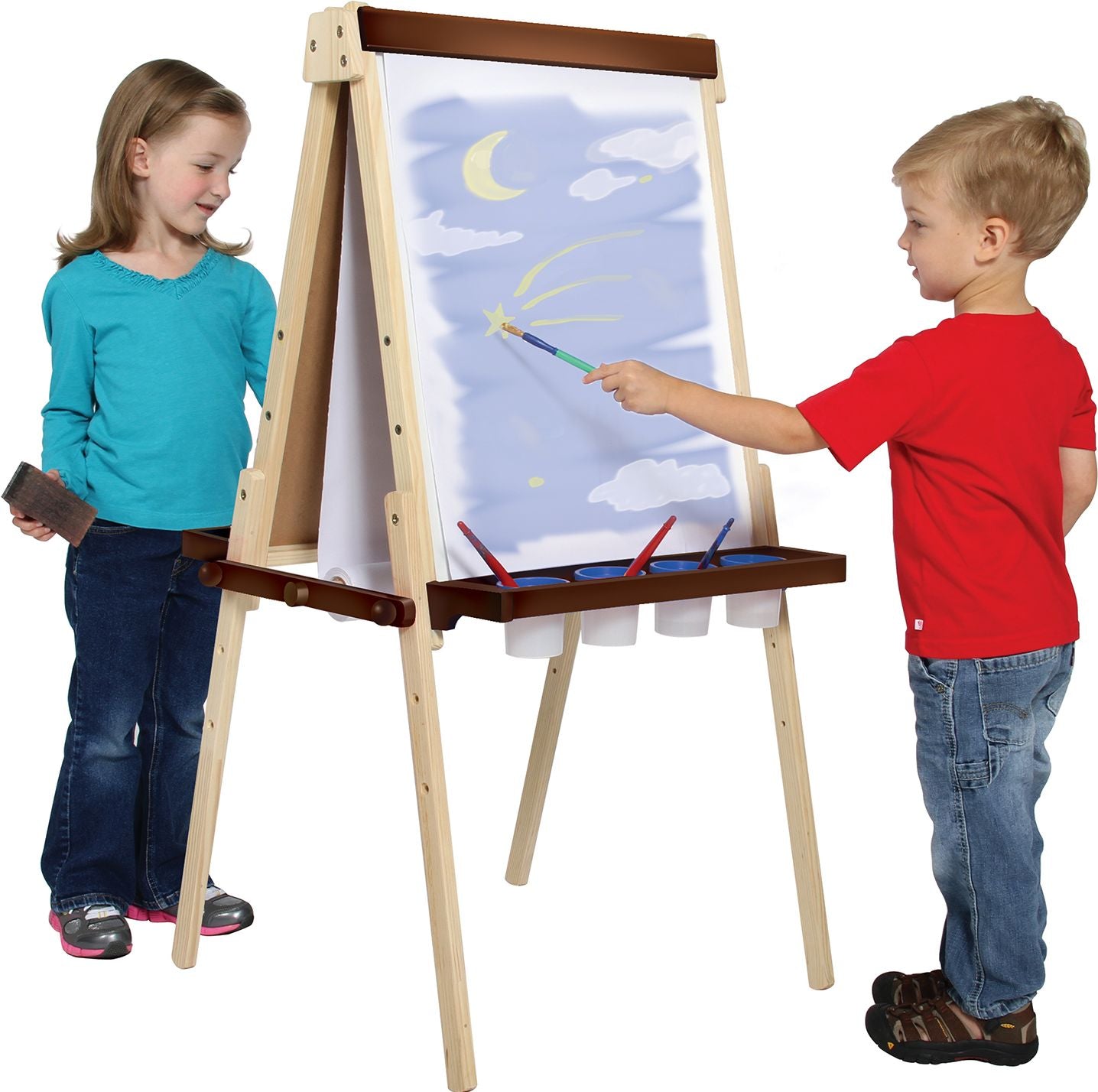 Guidecraft Wooden Floor Easel
