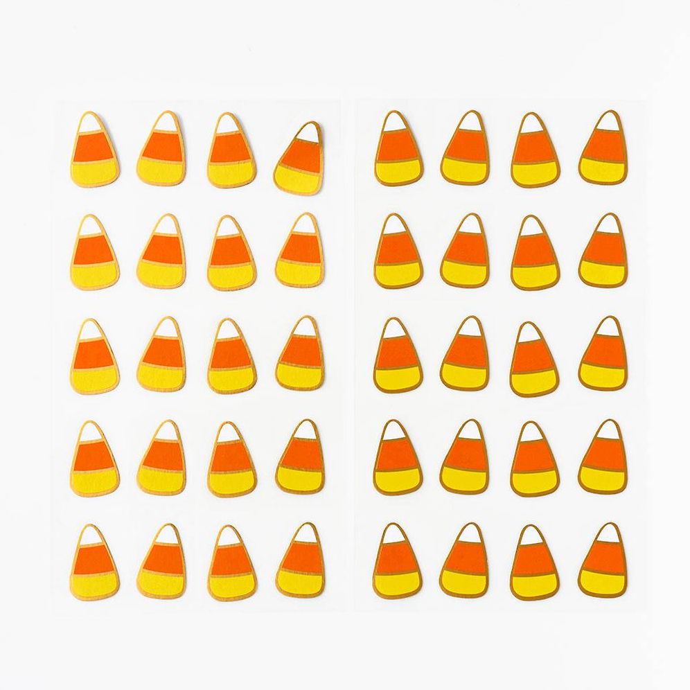 Candy Corn Halloween Stickers