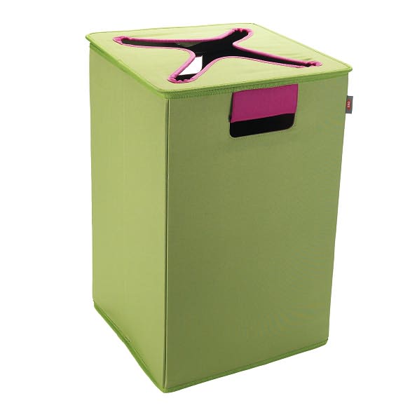 Oxo Tot Flip-In Hamper, Green/Pink