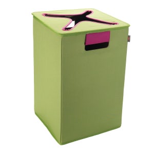 Oxo Tot Flip-In Hamper, Green/Pink