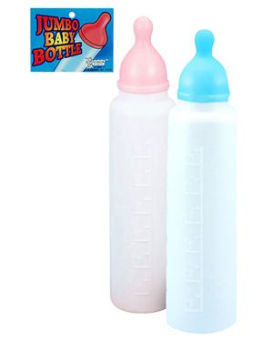 Forum Novelties 53832 Jumbo Baby Bottle - Pink Plastic