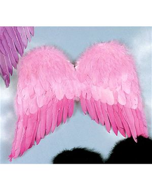 Forum Novelties 29660-10 Pink Economy Feather Wings Adult