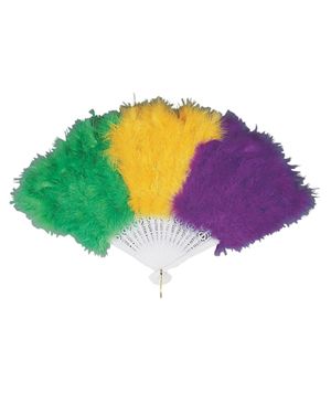Forum Novelties 55272F Mardi Gras Marabou Fan