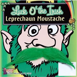 Forum Novelties 187612 Green Moustache Adult