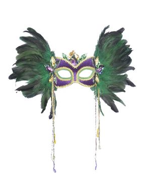 Forum Novelties 60142 Half Mask With Side Feathers