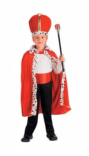 Forum Novelties Inc 31173 King Robe And Crown Set Child Costume Size Standard One Size- Boys 7-10