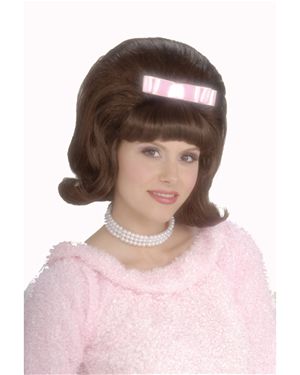 Forum Novelties 61539 Brown 50's Bouffant Wig Adult