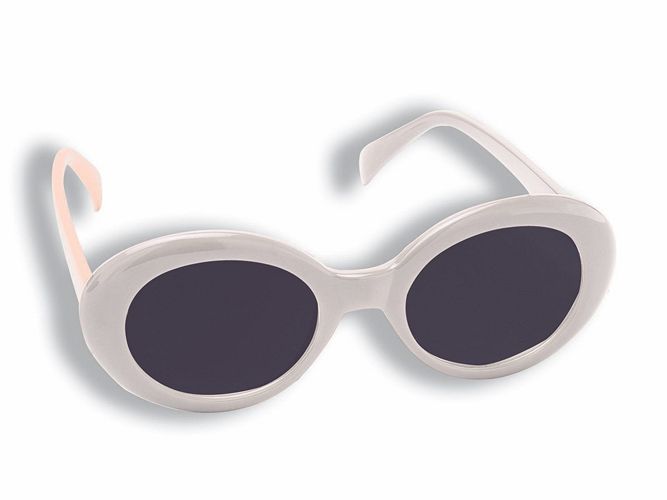 Forum Novelties Inc 33806 Mod White Sunglasses