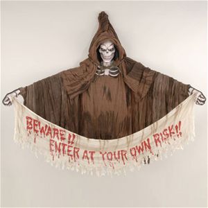 Forum Novelties Inc 30984 7 Grim Reaper Hanging Prop with Light Up Eyes