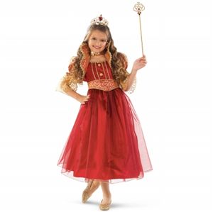 Forum Novelties 156469 Red and Gold Princess Child Costume