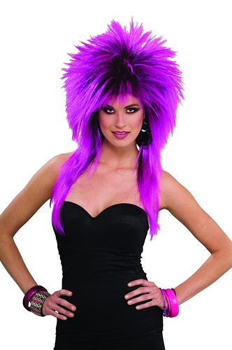 Forum Novelties 179553 80s Purple Pizazz Adult Wig