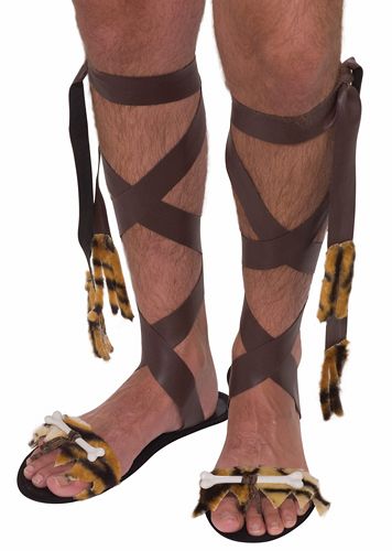 Forum Novelties 62988F Mens Stone Age Style Shoes