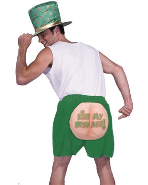 Forum Novelties 63018 St. Patricks Day Kiss My Irish Ass Shorts