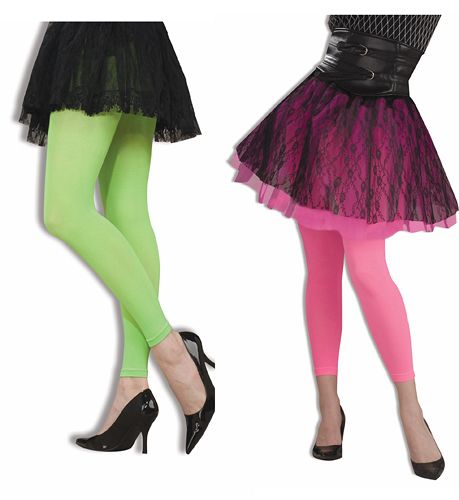 Forum Novelties 63154F 80's Pink Neon Footless Leggings