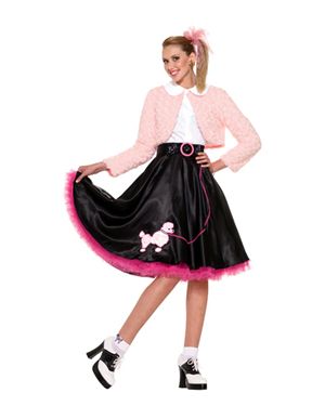 Forum Novelties 64107F-STD Womens 50s Sweetheart Deluxe Poodle Set Size Standard