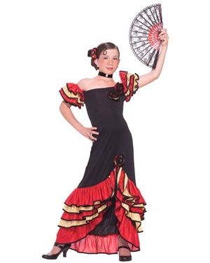 Forum Novelties F64224-L Girls Flamenco Girl Costume Size Large