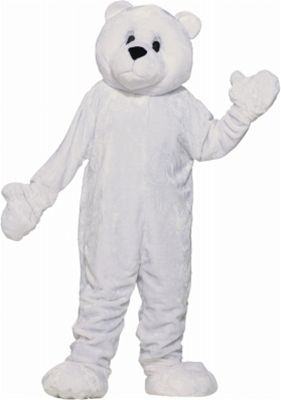 Forum Novelties 195706 Polar Bear Plush Economy Mascot Adult Costume
