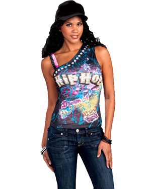 Forum Novelties 64389F-STD Hip Hop Graphic Tee Size Standard