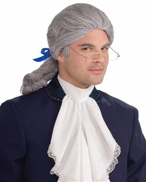 Forum Novelties 24682-15 Grey Duke Wig With Bow Adult