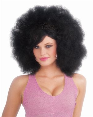 Forum Novelties 24805-01 Pop Afro Wig Black Adult