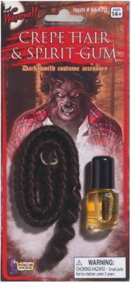 Forum Novelties 199245 Crepe Werewolf Hair & Spirit Gum Set