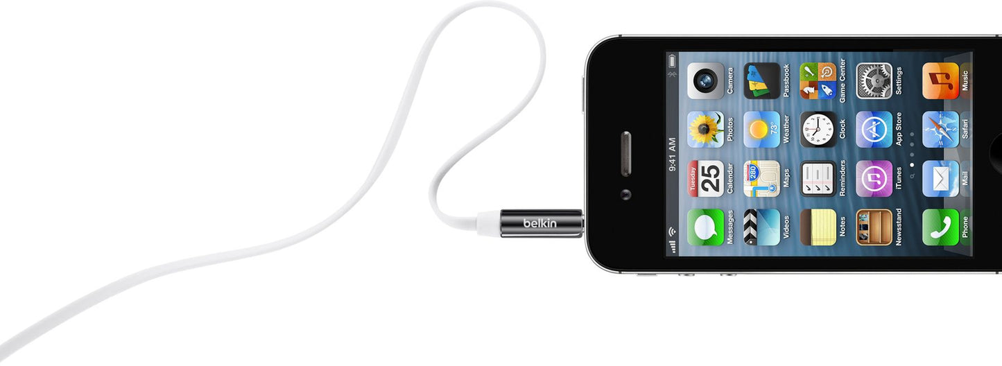 Belkin AV10127tt03-WHT MIXIT AUX 3' Cable--White
