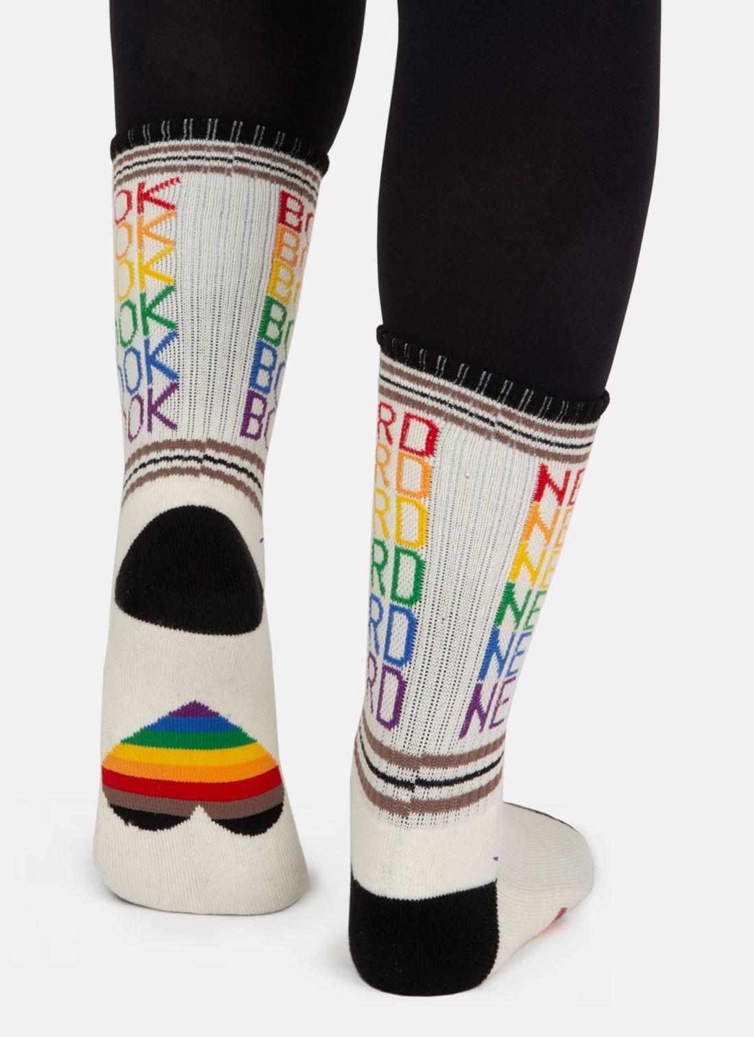Book Nerd Pride Crew Socks Unisex 10-13 1 Pair