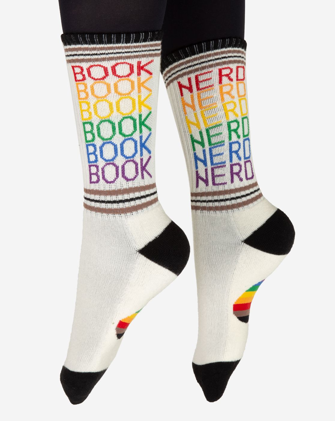Book Nerd Pride Crew Socks Unisex 10-13 1 Pair