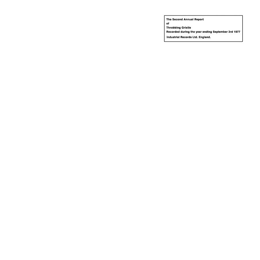 The Second Annual Report Of Throbbing Gristle
