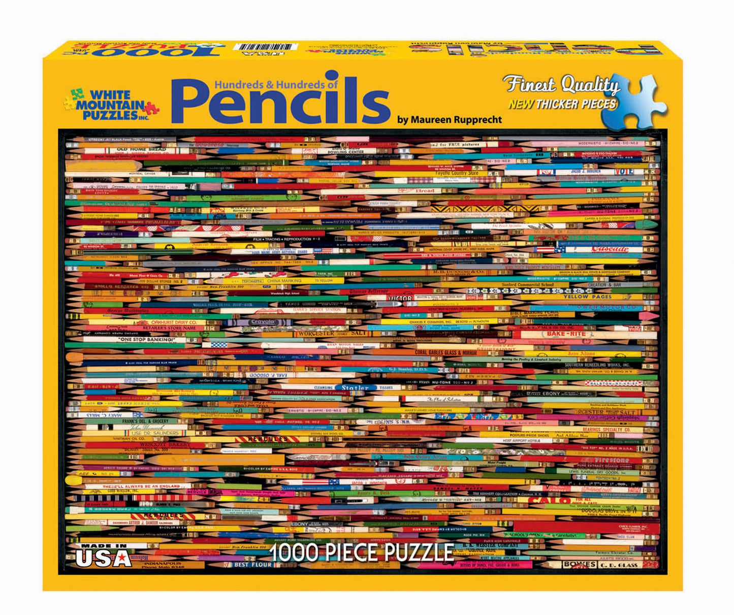 White Mountain Puzzles Pencils - 1000 Piece Jigsaw Puzzle