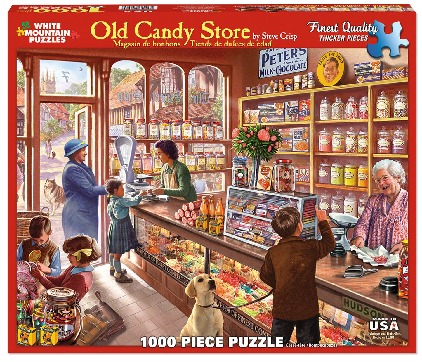 White Mountain Puzzles Old Candy Store - 1000 Piece Jigsaw Puzzle