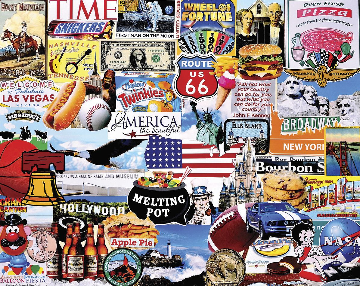 White Mountain Puzzles I Love America - 1000 Piece Jigsaw Puzzle