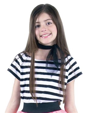 Charades Costumes CH00331-M Black And White 50s Top Child Costume Size Medium
