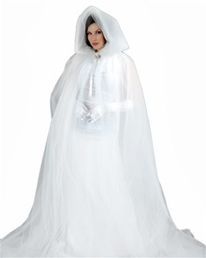 Charades Promo 02224CVCH-STD Womens Deluxe Ghost Cape Size Standard