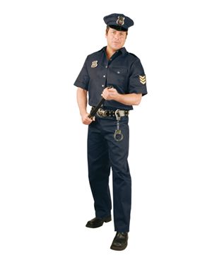 Charades Costumes CH01251P-3X Mens Size Plus Police Costume Size 3X