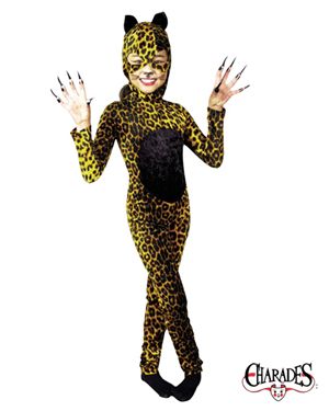 Charades Costumes CH00474-S Cheetah Cat Girl Child Costume Size Small