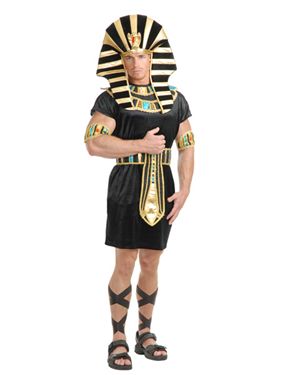 Charades Costumes CH02270-L Mens Black and Gold King Tut Costume Size Large
