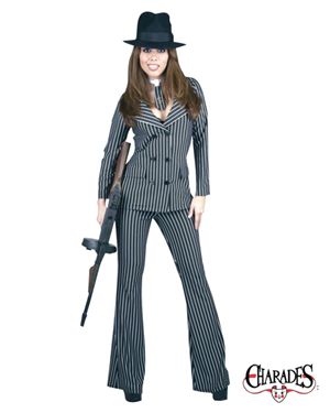 Charades Costumes CH01752-XL Adult Gangster Moll Costume Size X-Large