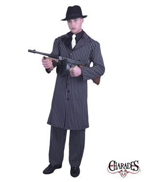 Charades Costumes CH01820-XL Gangster Suit Adult Costume Size X-Large