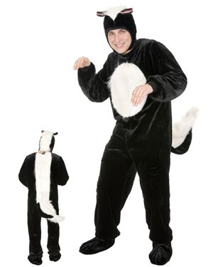 Charades Promo CH52025-1X Mens Plus Size Skunk Costume Size 1X