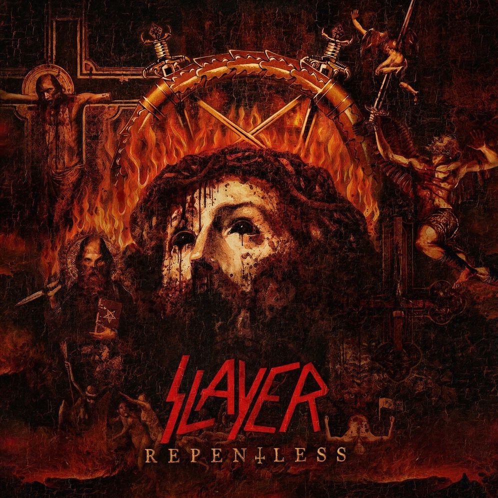 Repentless - Trans Orange Yellow Black Splatter (Slayer)